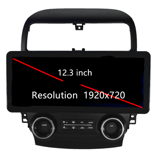 Acura TSX 12.3 inch touchscreen dashboard upgrade