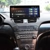 Acura MDX factory radio and Android screen comparison
