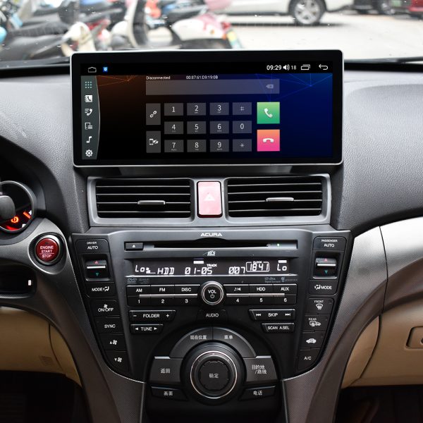 Acura TL Type S factory radio and Android screen comparison