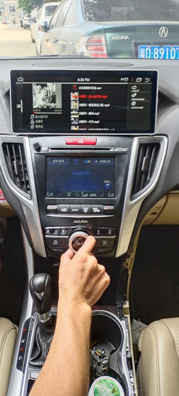Acura TLX Android navigation wiring harness and accessories