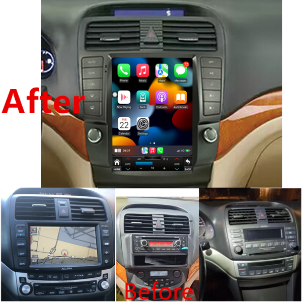 Acura TSX vertical screen dashboard replacement