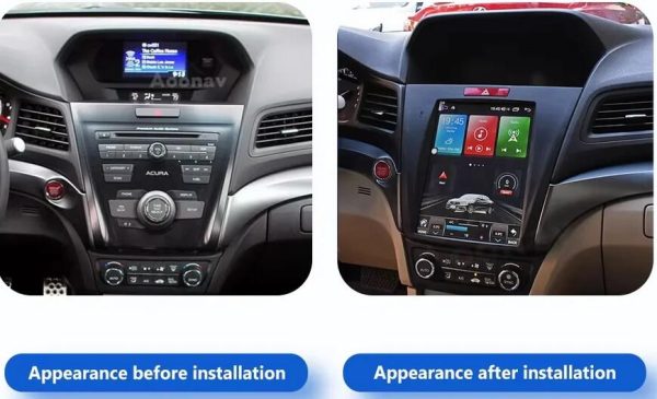 Acura ILX factory radio and Android screen comparison