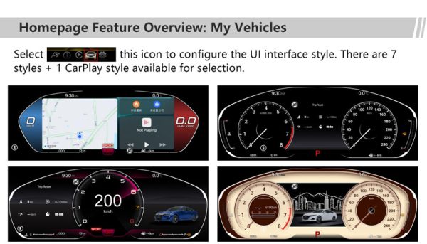 Honda Accord digital instrument cluster screen